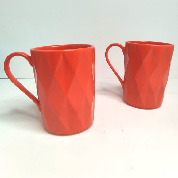 Kate Spade New York Lenox Dinnerware Castle Peak Mug Chili Pepper Set of 2 - Picture 1 of 5
